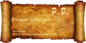 Pelger Diána névjegykártya